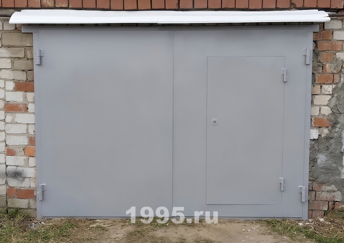 Ворота серого цвета Ворота серого цвета